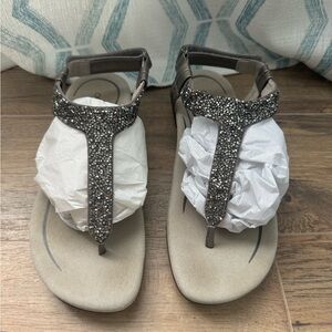 Aetrex Slingback Thong Sandal